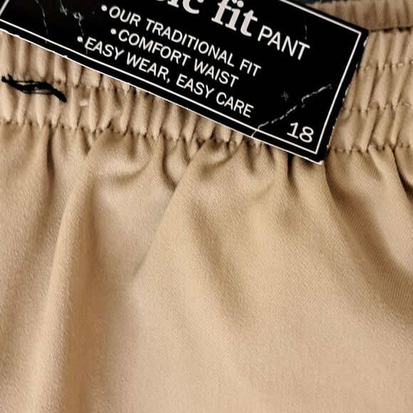 Alfred Dunner San Antionio RK tan pull on pants size 18 NWT - Picture 3 of 7
